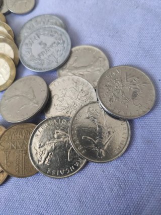 Lotto di 38 monete antiche francesi