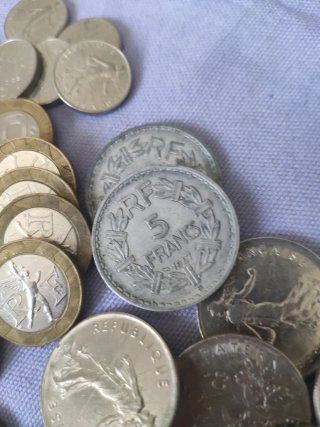 Lotto di 38 monete antiche francesi