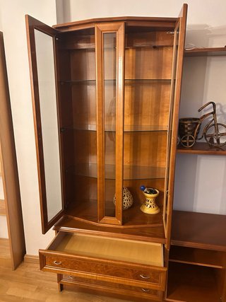 Mueble completo madera salón. Medidas aproximadas