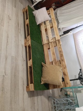 Sofá de Palets Recién Hecho