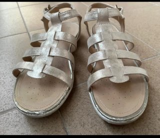 Sandalias Geox Talla 39 Doradas Confort