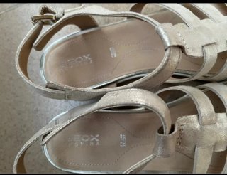 Sandalias Geox Talla 39 Doradas Confort