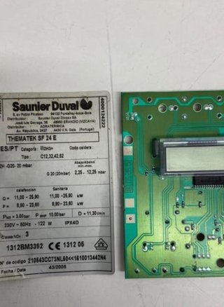 REPUESTO DESPIECE SAUNIER THEMATEK SF 24 E
