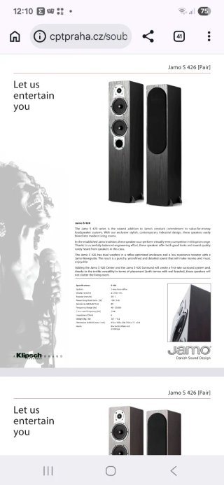 Pareja altavoces Columnas JAMO