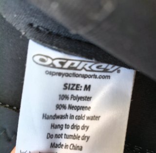 Neopreno Osprey y Mochila