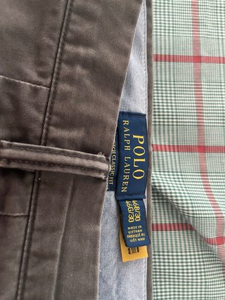 Pantalón Chino Polo Ralph Lauren Gris Talla 46 big