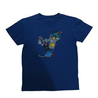 T-shirt Popeye Braccio di Ferro Blu Uomo Taglia XL
