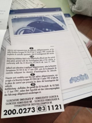 Tubo de escape Polini Scooter Team 4 Piaggio