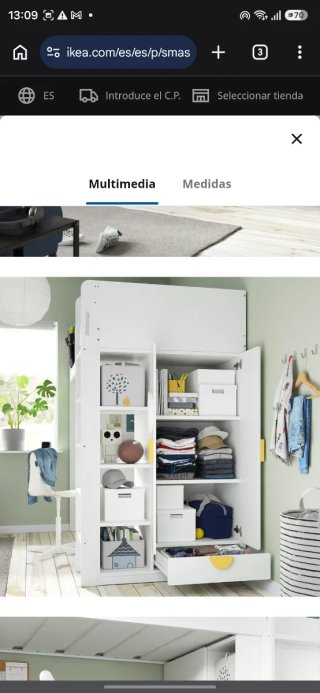 Dormitorio infantil Smastad completo