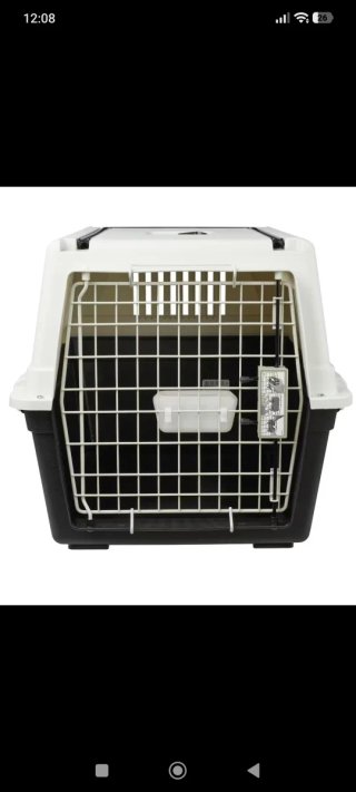 Transportín grande perros negro y blanco