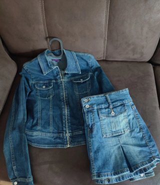 Conjunto Vaquero Bershka Azul M