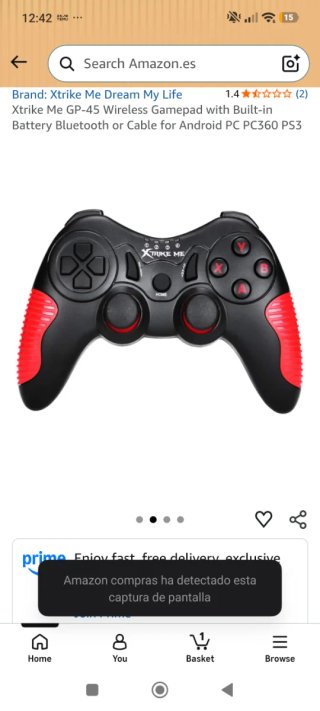Mando bluetooth PS3/PC/Android con soporte