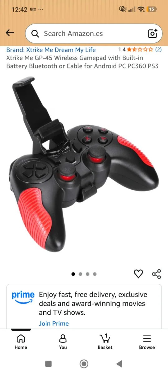 Mando PS3/PC/Android Inalámbrico