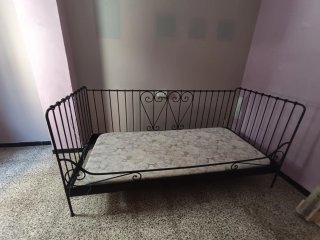 Diván cama metálico 90cm