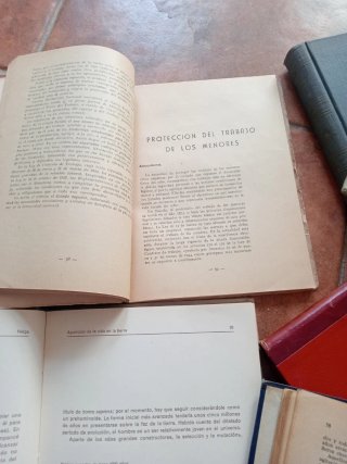 7 libros antiguos década de los 40 y 50
