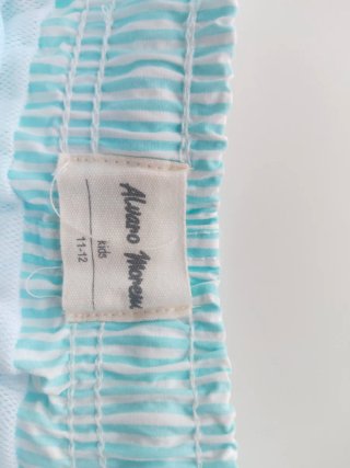 Bañador niño rayas azul y blanco T.11-1