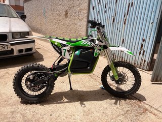 Moto 125 Eléctrica THUMB Motocross Verde/Blanca