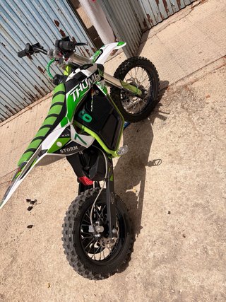 Moto 125 Eléctrica THUMB Motocross Verde/Blanca