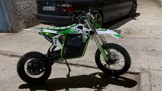 Moto 125 Eléctrica THUMB Motocross Verde/Blanca
