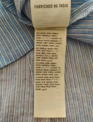 Top Hollister Rayas y Encaje