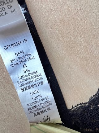 Studio La Perla – Black Lace Bralette – 95% Silk