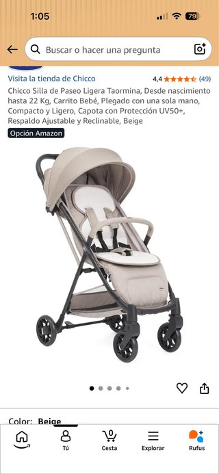 Silla de Paseo Chicco Ligera