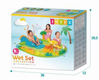 Piscina hinchable dinosaurios con tobogán