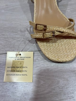 Sandalias El Caballo Raffia Talla 39