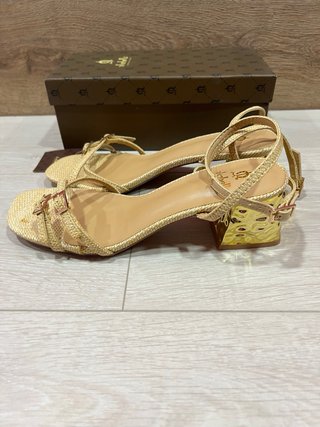 Sandalias El Caballo Raffia Talla 39
