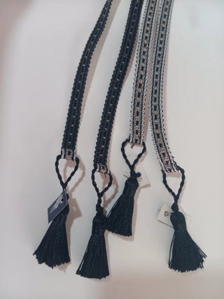 Lligacames fallero negro y plateado