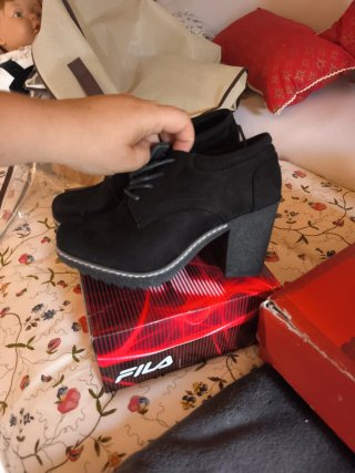 Botines de tacón negros