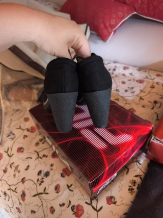 Botines de tacón negros