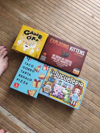 Lote 4 Juegos de Mesa: Game Off, Exploding Kittens
