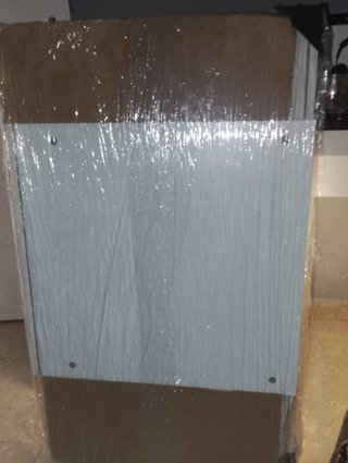 Armario modular madera y blanco 60 cm × 100cm