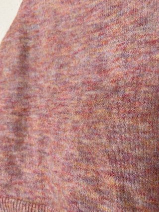 Top de punto multicolor rosa