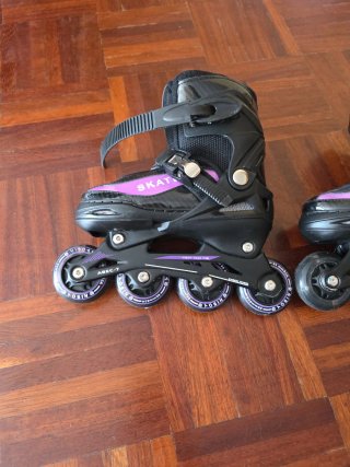 Patines en línea con luces en ruedas talla 31-34