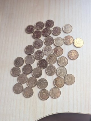 Lote de monedas 5 pesetas