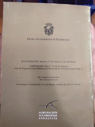 Catálogo exp. Tema García Lorca. Acuarela