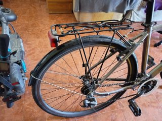 Bicicleta Paseo Grande Gris Metálico