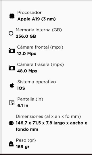 iPhone 17e 256 GB Blanco