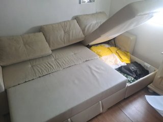 Chaise longue sofá cama con canapé