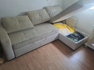 Chaise longue sofá cama con canapé