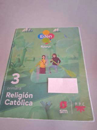 Libro de religión católica. 3° Primaria. Revuela