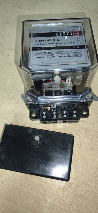 Contador Eléctrico Siemens Monofásico Vintage