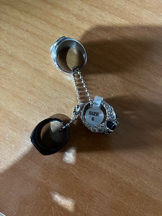 Anillos US NAVY Negro y Plateado