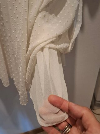 Miniabito Zara pois panna fiori colorati XS