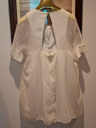 Miniabito Zara pois panna fiori colorati XS