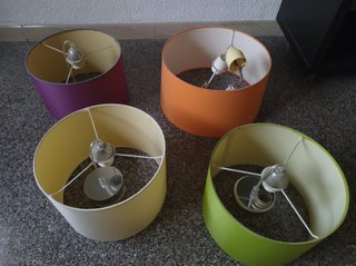 Lámparas de techo circulares (4 unidades)