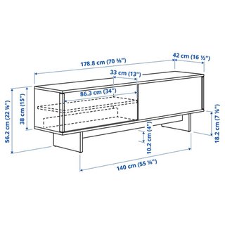 Mueble TV madera STOCKHOLM 2025 IKEA