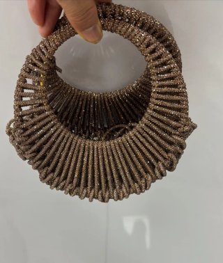 Borsa gioiello piccola glitterata nuova mai usata